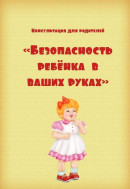 «Безопасность детей – забота взрослых».
